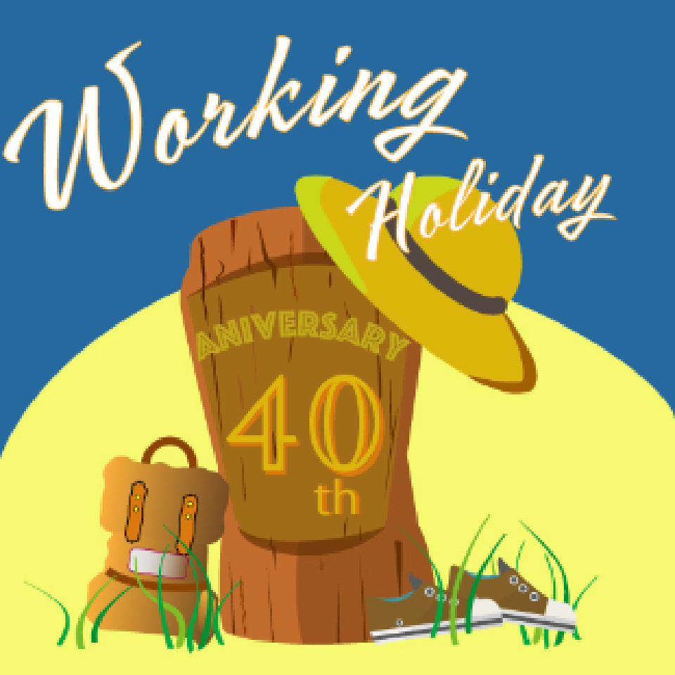 Working Holiday 40th Logo - Idea1
